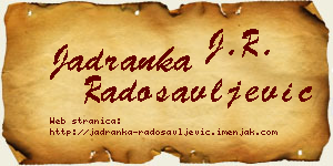 Jadranka Radosavljević vizit kartica